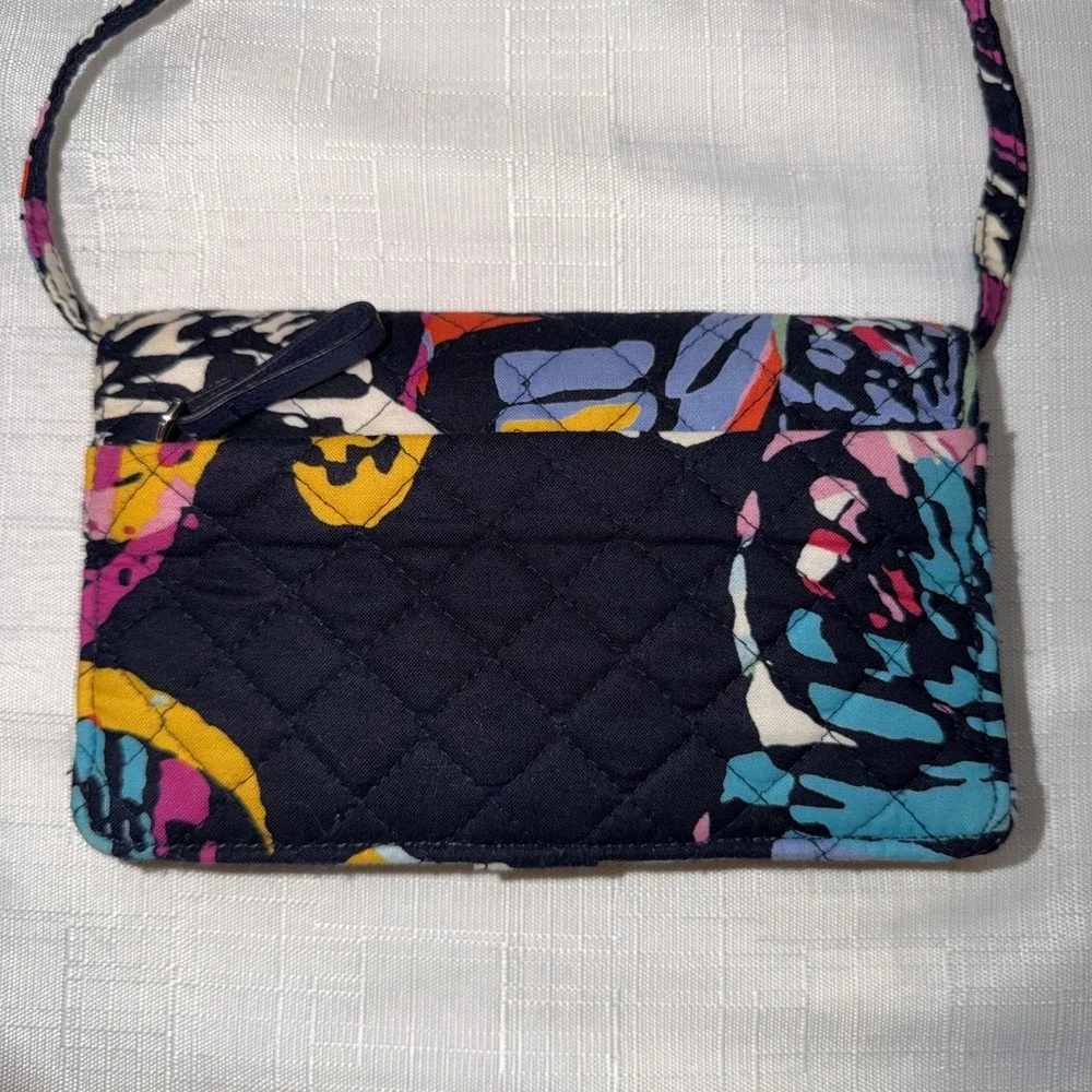 Vera Bradley Crossbody Wallet Purse Small Butterfly Flutter Pattern RFID NWOT